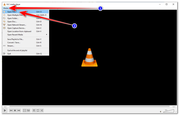 VLC import video