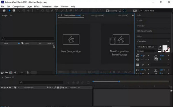 After Effects वीडियो जोड़ें