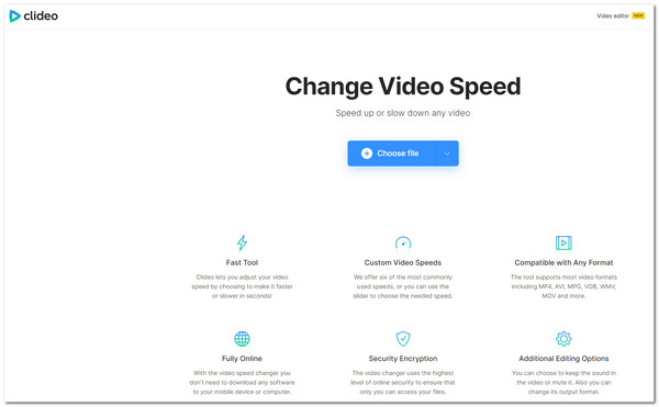 Clideo Video Speed Changer