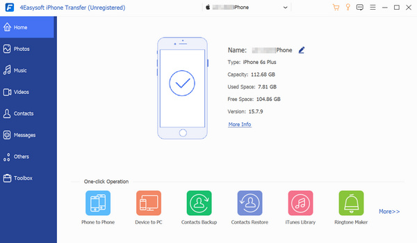 เชื่อมต่อ iPhone 4Easysoft