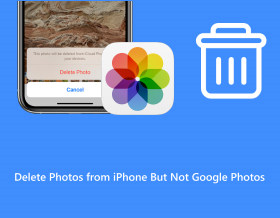 Poista valokuvat iPhonesta, mutta älä Google-kuvista