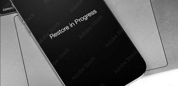 iPhone Restore in Progress