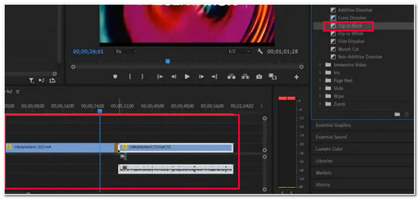 Aseta siirtymä videoosi