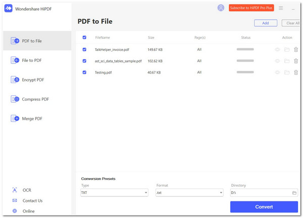 HiPDF PDF zu Text