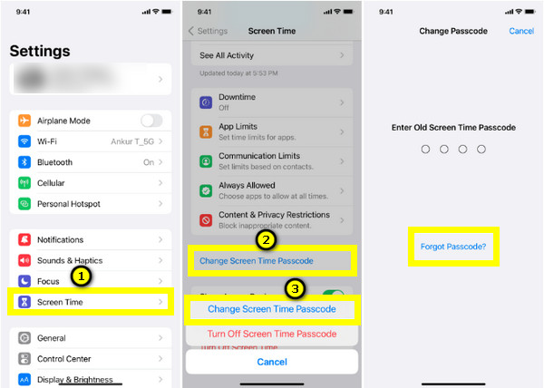 reset screen time with apple id
