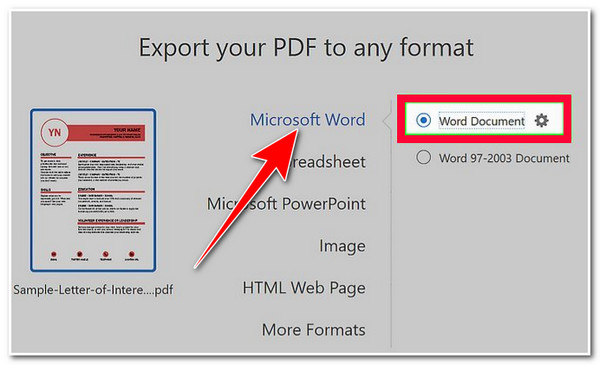 Pilih Dokumen Microsoft Word Tick Word