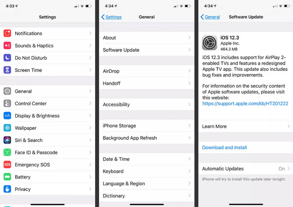 อัพเดตซอฟต์แวร์แก้ไขการถ่ายโอน iPhone
