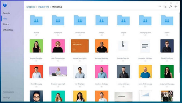 Pindahkan Fail dengan Dropbox