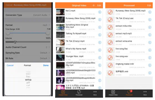Audio Converter iPhone-liitäntä