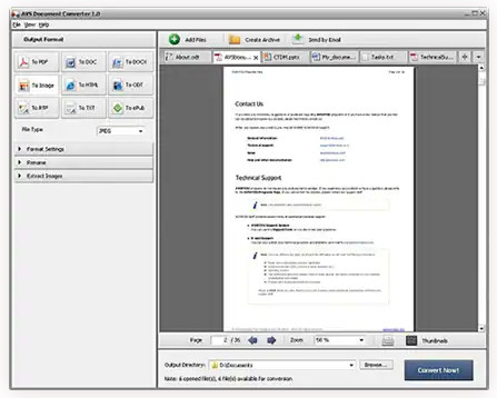 AVS Document Converter PDF to EPUB
