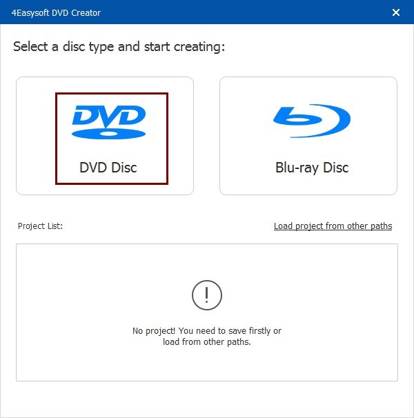 Choose DVD Disc 4Easy