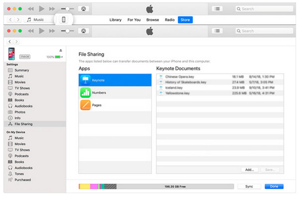 iTunes Transfer Files from iPad to Mac