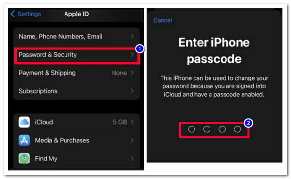 Modify Apple ID Password