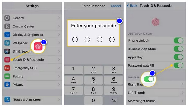 Lock App with Passcode Touch ID
