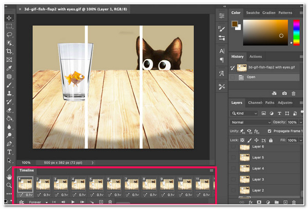 Photoshop-käyttöliittymä