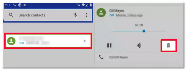 Recover Voice Message on Android via Undo
