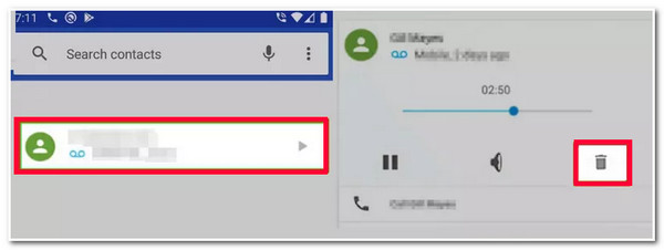 취소를 통해 Android에서 음성 메시지 복구