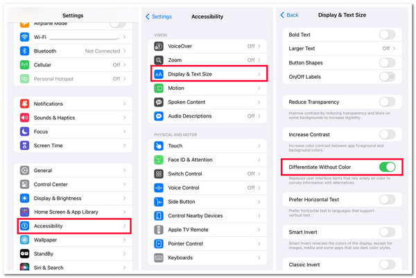 Enable Differentiate without Color