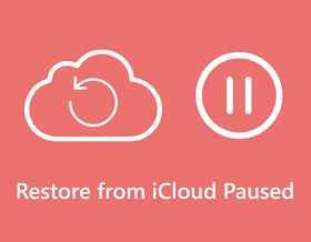 Restore from iCloud Paused