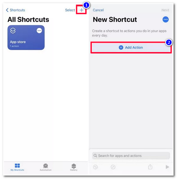 Run Shortcuts