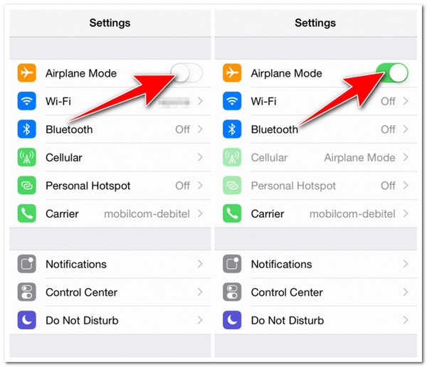 Toggle Airplane Mode