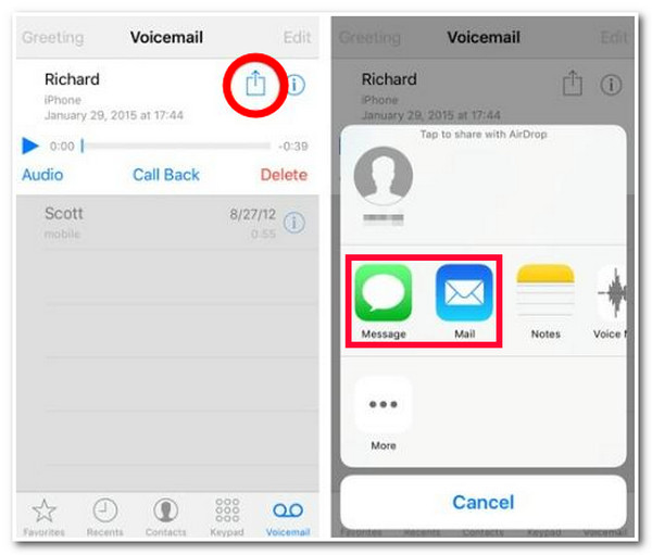 Transfer Voicemail Mail Messages
