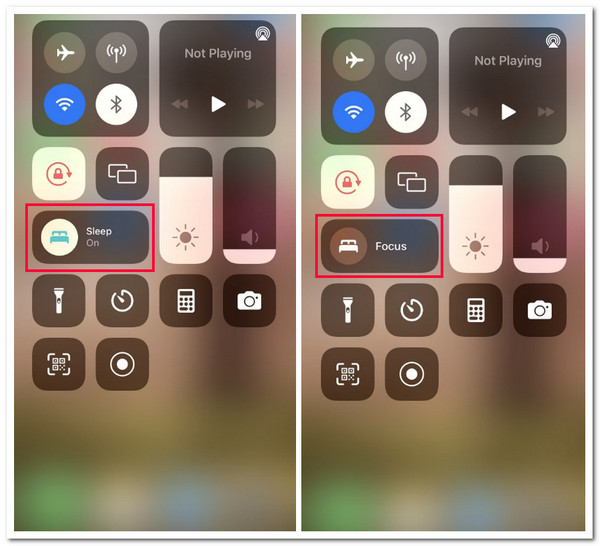 Turn OFF Sleep Mode Control Center