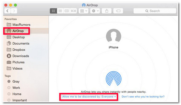 Airdrop auf dem Mac aktivieren