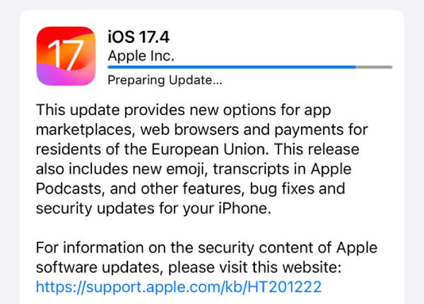 Bản cập nhật phần mềm iOS 17