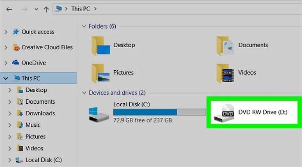PCでDVDを探す