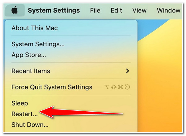 Käynnistä Mac uudelleen