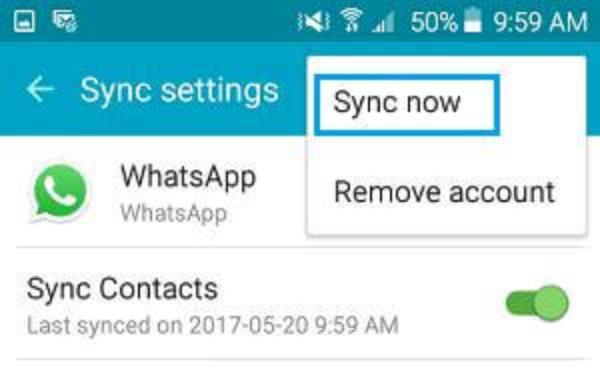 Aloita WhatsApp-yhteystietojen synkronointi
