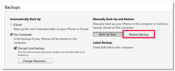 Khôi phục iTunes iPhone
