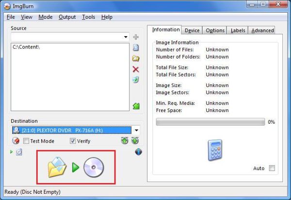 Converter Mp4 para Iso Imgburn