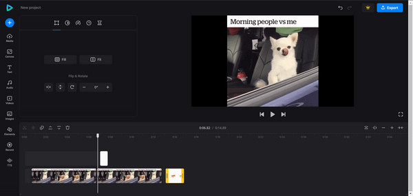 مجموعة صور متحركة من Clideo