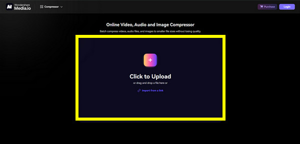 Media.io Audio komprimieren