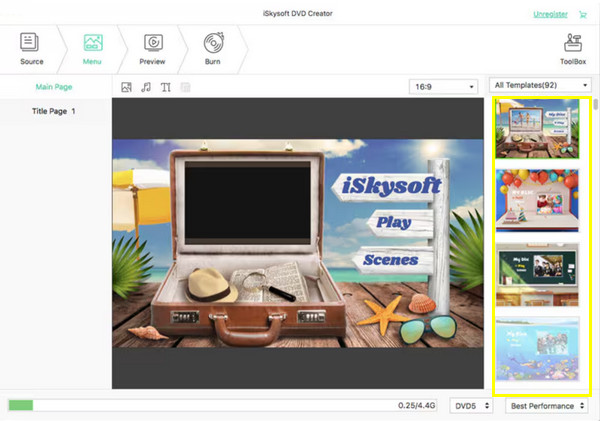 Iskysoft Gravar DVD no Mac