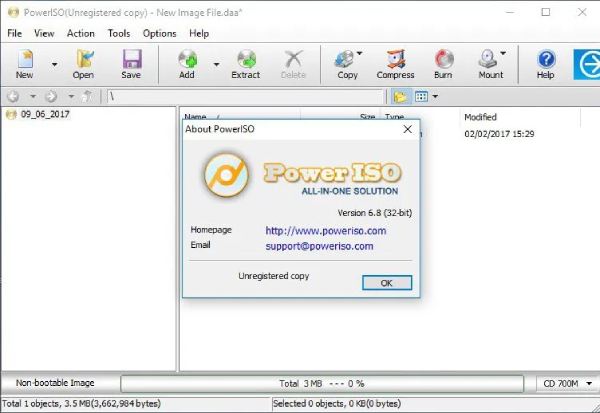 Poweriso Burn Step