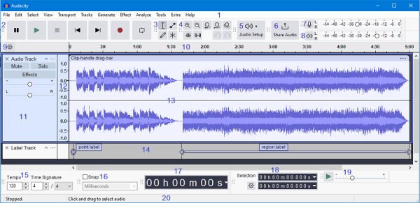 Audacity Interface