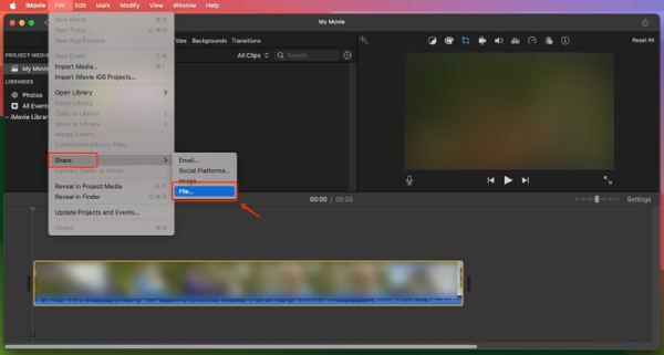 Convert MP4 to MOV iMovie