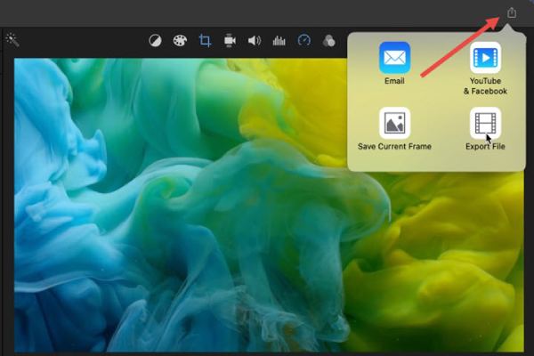 iMovie Export Share