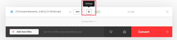 Output Settings Convertio