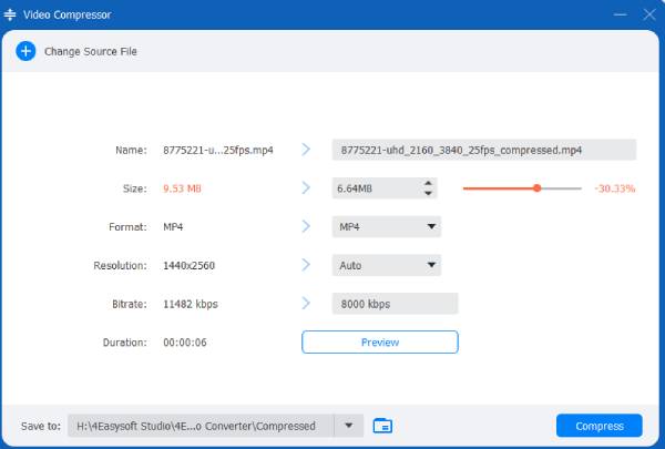 4Easysoft Video Compressor
