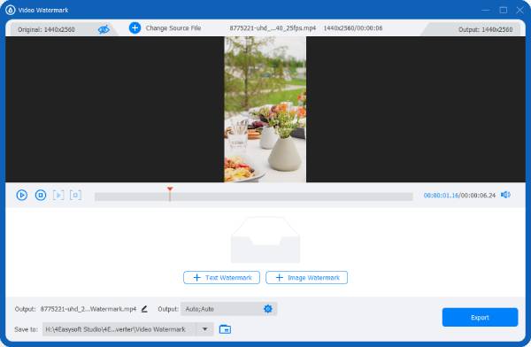 4Easysoft Video-Wasserzeichen