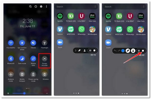 Nahrávání obrazovky Androidu