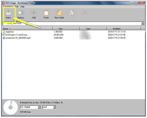 Conversion de Burnaware MKV en ISO
