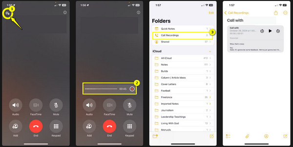 iOS18 默认在 iPhone 上录制对话