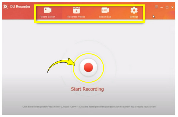 Du Screen Recorder op computer