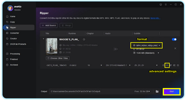 Dvdfab 将 BDMV 转换为 MKV
