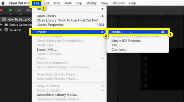 Final Cut Pro Nhập Video
